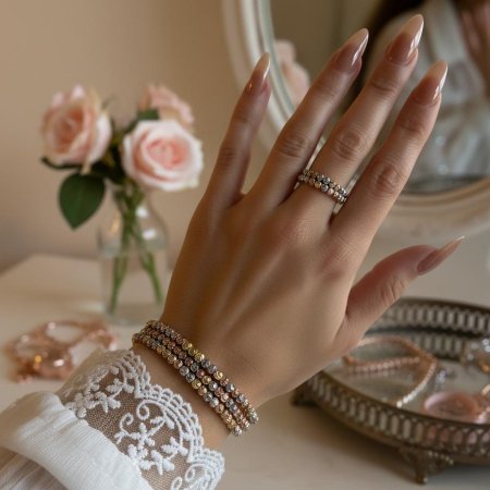 طقم خاتم واسواره مطاطي